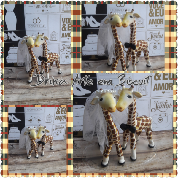 Topo de bolo Girafas